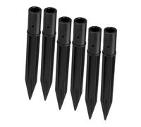 ERINGOGO 6 pièces Piquets de Lumière Solaire Abs Résistants pour Jardin et Pelouse Remplacement pour Spots Extérieurs Installation Facile Étanches et Durables