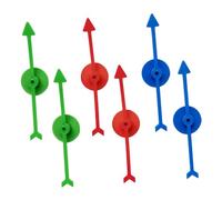 ERINGOGO 6 pièces Pointeurs Plastique pour Jeu de Société de DIY Couleurs Accessoires Éducatifs pour Tableau Tournant Numérique Interactif Parent-garçon Fille