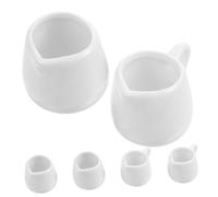 ERINGOGO 6 pièces Pot à Lait Céramique Tasses à Lait Multifonctions pour Café Mousseux Design Élégant et Compact Accessoires de Cuisine