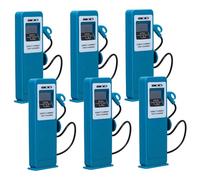 ERINGOGO 6 pièces Set de Stations de Recharge Miniature pour Voitures Électriques Playset de Scène de Éducatif pour Garçon Fille Accessoires de Jeu de Route Simulée pour Développement