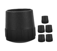 ERINGOGO 6 Pièces Tampon de pied de guitare accessoires coussin de jambe de guitare stand de guitare stands de guitare repose-pieds de guitare Caps de pied de guitare caoutchouc Noir