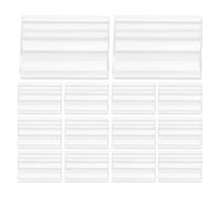 ERINGOGO 60 Clips de Fixation Transparents en PVC, Porte-Affiche pour Panneau d'Affichage de Vente au Détail, Support d'Étiquettes Facile à Installer, pour Malls