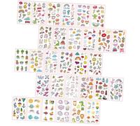 ERINGOGO 60 feuilles Tatouages Temporaires Corps Étanches Autocollants Cartoon Adorables pour Fêtes et Usage Quotidien Stickers Amusants pour Adultes