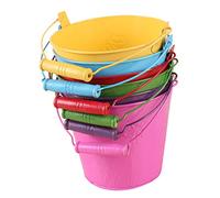 ERINGOGO 6pièces Seau De Plage Miniature De Jouets Colorés pour Garçon Fille pour Sable Et Activités Extérieures Couleurs Aléatoires