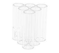ERINGOGO 6trous Tube De Nourriture Acrylique Transparent pour Aquariums Abri à Crevettes avec Accessoire Multifonctionnel pour Et Décoration De Réservoirs Aquatiques