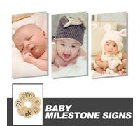 ERINGOGO 7 Pièces Cartes Garçon Fille Panneaux Annonce Naissance et Mensuelles Double Face Cadeau pour Nouveaux Parents Décoration Chambre Garçon Fille