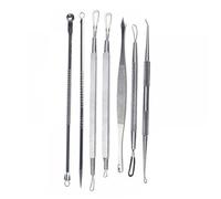 ERINGOGO 7 Pièces Kit Extracteurs Points Noirs Outils Comédons pour Élimination Boutons et Impuretés Visage Adapté à Tous Types de Peaux et