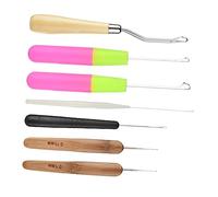 ERINGOGO 7pièces Crochet Braid Needle Set Pour Extensions De Cheveux Dreadlocks Outils De Tressage Avec Aiguilles De Différentes Et Styles Accessoires Diy Pour Tresses Et Meches