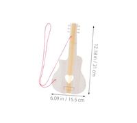 ERINGOGO 8 Pièces DIY Wooden Guitar Cutouts for Unfinished Blank Guitar Slices for Painting and Crafting