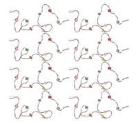 ERINGOGO 8 Pièces Figurine Miniature Noel décoration de noël Miniature Ornament Mini Figurine Noel Petite Guirlande Mini Garland de Noël Christmass Hanging Ornament