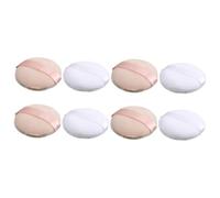 ERINGOGO 8 pièces Houppettes de Maquillage Lot de Douce et Confortable pour Visage Houpette Ronde Peau Sensible Usage Sec Chair et Blanc Accessoires Pratiques pour Maquillage Quotidien