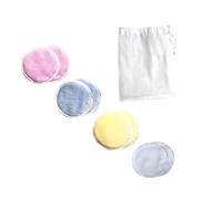 ERINGOGO 8 pièces Lingettes Démaquillantes Lavables Coton à Trois Couches Réutilisables et avec Sac de Rangement pour Nettoyage Profond Visage et Élimination Maquillage