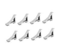 ERINGOGO 8 pièces Lot de Crochets Aluminium pour Étagère de Réfrigérateur Clips de Support Robustes pour Clayette Frigo Fixation Pratique pour Congélateur et Cooler
