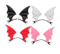 ERINGOGO 8 Pièces Pinces à Cheveux de Chauve Souris Halloween Tissu Métal Durables Légères Accessoires Déguisement Fête Femmes et Filles