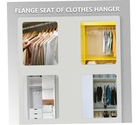 ERINGOGO 8 pièces Support de Plafond Acier Inoxydable Fixation Solide pour Tringles à Rideaux et Barres de Penderie Accessoires pour Chambre et Salon