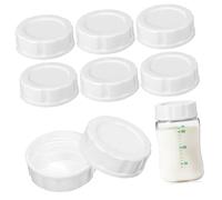 ERINGOGO 8pièces Bouchons De Bouteille De Lait à Large Ouverture Bouchons De Voyage Couvercles De Rechange Pour Biberons Faciles à Nettoyer Utiliser