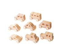 ERINGOGO 8pièces Lot de Voitures Bois Soi-même Modèles De Voiture Inachevés Jouets De Décoration pour Garçon Fille Peinture Et Écriture