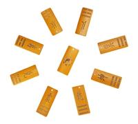 ERINGOGO 9 pièces Outil de Divination Bois Cartes Bagua Feng Shui Sacrifice Décoration Spirituelle Portable