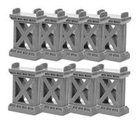 ERINGOGO 9 pièces Supports de Ponts Bois pour Circuit de Train Accessoires Élévateurs pour Garçon Fille Améliore la Construction Créativité