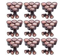 ERINGOGO 90 Pièces Miniature Resin Cups with Latte Art Dollhouse Kitchen Accessories for Micro Landscape Realistic Mini Drink Set for Crafts and Desktop Decorations