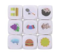 ERINGOGO 9pièces Dés De Récit pour Jeu Éducatif Expression Linguistique Et Imagination Accessoire De Pédagogie avec