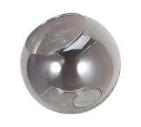 ERINGOGO Abat-jour Globe en Verre Transparent Double Trou Ø42mm, Grand Diamètre, Remplacement pour Lampe et Plafonnier, Accessoire Décoratif pour Intérieur, Compatible Culots Standard