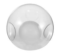 ERINGOGO Abat Jour Verre Double pour Lampe Plafonnier et Applique Murale Globe Rond Transparent Compatible avec Douille Design Élégant et Résistant à Haute Température