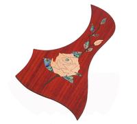 ERINGOGO Accessoire Guitare Plaque en Bois Massif, Protection Autocollante pour Guitare Folk, Décor Gravé, Fournie Ruban Adhésif Double Face pour Fixation Directe