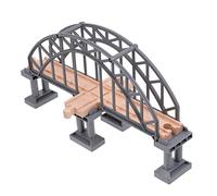ERINGOGO Accessoire Pont Train Gris pour Garçon Fille Puzzle Éducatif de Scène Miniature Développement Cognitif et Créativité et Pratique Jeu de Construction de Voies Ferrées