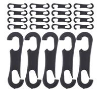 ERINGOGO Accessoires de Voiture 100pcs Crochets Plastique pour Housses de Siège Auto ABS Utilisation Polyvalente dans l'Intérieur de Voiture
