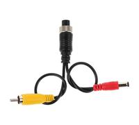 ERINGOGO Adaptateur Connecteur Caméra Recul Aviation Femelle avec Câble Extension Broches et DC Rallonge Câble Vidéo pour Système Surveillance Recul Voiture Compatible Navigation