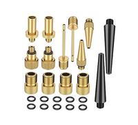 ERINGOGO Adaptateur de Valve pour Pompe à et Gonfleur de Ballon Kit de Conversion avec Organisateur pour Voitures et Accessoires