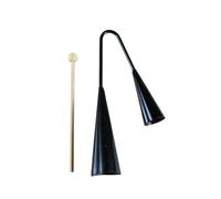 ERINGOGO Agogo Bell Percussion Instrument Double Tonalité Métal pour Garçon Fille Musical Éducatif Portable pour Éveil et Jeux avec Baguette