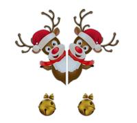 ERINGOGO Aimants de Noël pour Réfrigérateur Ruban Réfléchissant Adhésif, Décor Créatif Facile à Appliquer pour Maison et Boutique, Décoration Festive de Noël