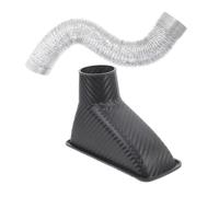 ERINGOGO Air Duct Intake Cover Trim With Carbon Fiber Texture Front Bumper Vent Funnel For Engine Cooling And Air Intake Easy Installation Automotive Accessory