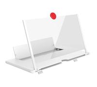 ERINGOGO Amplificateur Écran Téléphone Portable HD Blanc Loupe Mobile Polyvalente avec Support Pratique pour Agrandir Écran Smartphone Vision Confortable Intérieur et Couleur Aléatoire