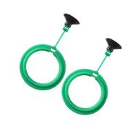 ERINGOGO Anneau Alimentaire Flottant pour Aquarium 2pcs en Plastique Vert, Cercle Rond sans Gaspillage de Nourriture, Améliore la Qualité de l'eau pour Poissons