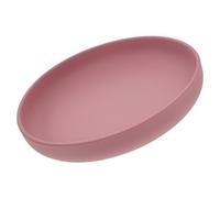 ERINGOGO Assiettes anti-éclaboussures couverts de table plaque de silicone assiette à cuillère handicapée bols en silicone bol de bébé plat désactivé plâtre handicapé Gel de silice Or rose