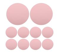 ERINGOGO Autocollant Miroir Acrylique Rond 10 Pièces 4 Pouces Rose Gold
