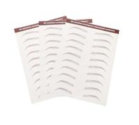 ERINGOGO Autocollants Faux Sourcils Imperméables 3 Feuilles Taille Standard Maquillage Temporaire Tatouage Sourcils Naturel pour Types Usage Voyage