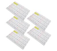 ERINGOGO Autocollants pour Touches de Piano Amovibles en PVC, 5 Feuilles Transparentes Colorées pour Clavier Électronique 88/61/54/49 Touches, Étiquettes Notes Musicales pour