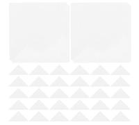 ERINGOGO Baleines de col de chemise adhésives, 90 pièces, triangle en plastique, fixation rapide, pour chemises blanches, travail et tenue formelle