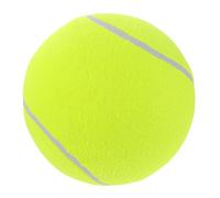 ERINGOGO Balle de Tennis Gonflable pour Chien 24 CM - Balle Géante en Caoutchouc Résistant Jaune - D’Entraînement ’Exercice pour Chiots et Chiens Adultes pour Jeu en Extérieur et