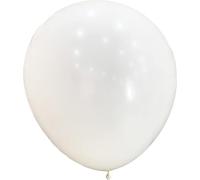 ERINGOGO Ballon Géant Rond 120 Pouces Blanc en Latex Naturel, Grosse Taille, Résistant, pour Décoration Fête et Photographie, Usage Événementiel et Festif, Ballon Unique Professionnel 300g