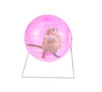 ERINGOGO Ballon Multifonctionnel pour Hamster avec Support Quatre Un Et Activité pour Petits Animaux Couleur Rose Réutilisable