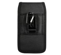 ERINGOGO Banane pour Téléphone Portable en Nylon Imperméable Pochette Noire avec Clip Ceinture Protège-Équipement Électronique Adaptée Course à Pied et Activités Outdoor Accessoire