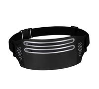 ERINGOGO Banane Ultra Mince avec Double Fermeture Éclair pour Téléphone Ceinture Ajustable pour Course Randonnée Plein Air de Rangement Pratique pour Femmes Noir