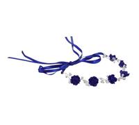 ERINGOGO Bandeau de Mariage Ajustable et Confortable en Argile Polymère Vintage avec Fleurs et Perles pour Occasions Spéciales et Mariées Élégantes