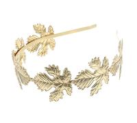 ERINGOGO Bandeau Métallique Doré de Feuille Couronne de Feuilles, Accessoire de Cheveux Élégant en Métal, Facile à Porter pour Mariage et Fêtes