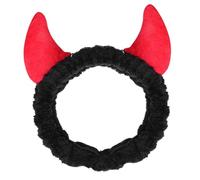 ERINGOGO Bandeau Pour Se Laver Le Visage Bandeau De Spa Cornes De Diable Pelucheux Maintien Antidérapant Pour Femmes Soins Visage